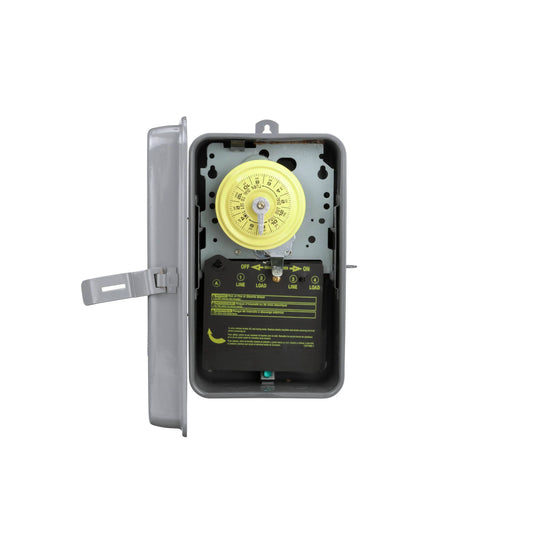 Intermatic NEMA 3R - Boîtier en acier 208-277 V DPST, boîtier gris (T104R)