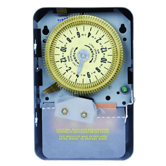 Interrupteur horaire mécanique Intermatic 24 heures, 125 VCA, 60 Hz, SPDT, boîtier intérieur (T1905)
