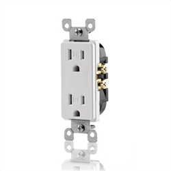 Leviton Decora Tamper Resistant Receptacle 125V 15A White (T5325-W)