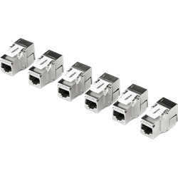 TRENDnet 6 Pack CAT6A RJ-45 Shielded Keystone Jack (TC-K06C6A)