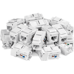 Conectores Keystone RJ-45 CAT6 de TRENDnet (paquete de 25) (TC-K25C6)