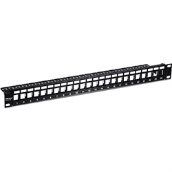 TRENDnet 24 Port Blank Keystone Shielded 1U Patch Panel (TC-KP24S)