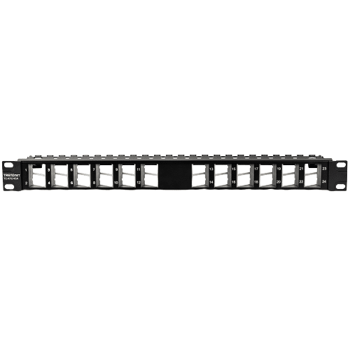TRENDnet 24-Port Blank Angled Keystone 1U Patch Panel (TC-KP24SA)