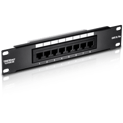 TRENDnet 8 Port CAT5E Unshielded Patch Panel (10" wide) (TC-P08C5E)
