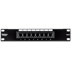 TRENDnet 8 Port CAT6 Unshielded Patch Panel (10" wide) (TC-P08C6)