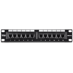 TRENDnet 12 Port CAT5E Unshielded Patch Panel (10" wide) (TC-P12C5E)