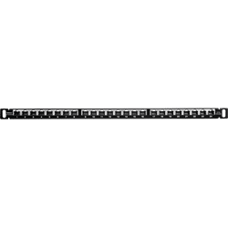 TRENDnet 24 Port CAT6A Shielded Half-U Patch Panel (TC-P24C6AHS)