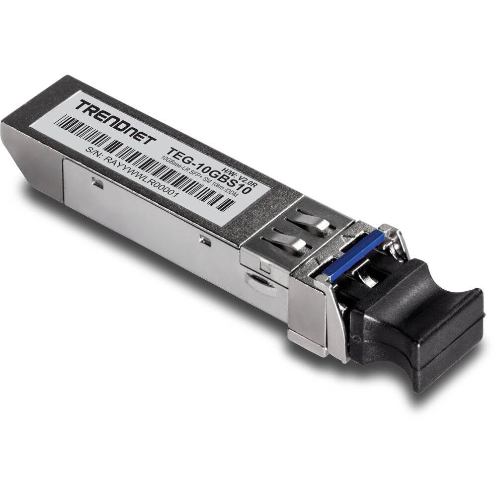 TRENDnet 10GBASE-LR SFP+ Single Mode LC Module (20KM with DDM) (TEG-10GBS20)