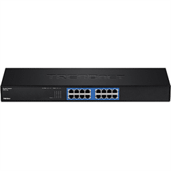 TRENDnet 16 Port Gigabit GREENnet Rack Mount Switch (TEG-S16G)