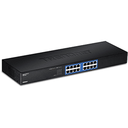 TRENDnet 16 Port Gigabit GREENnet Rack Mount Switch (TEG-S16G)