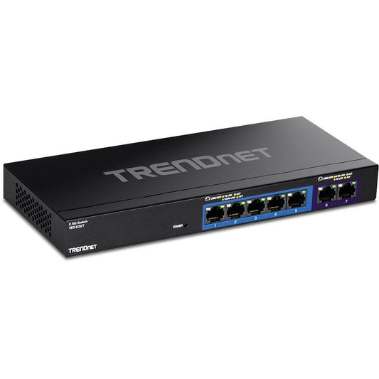 TRENDnet 7-port Multi-Gig Switch, 5 x 1G, 2 x 2.5G (TEG-S327)