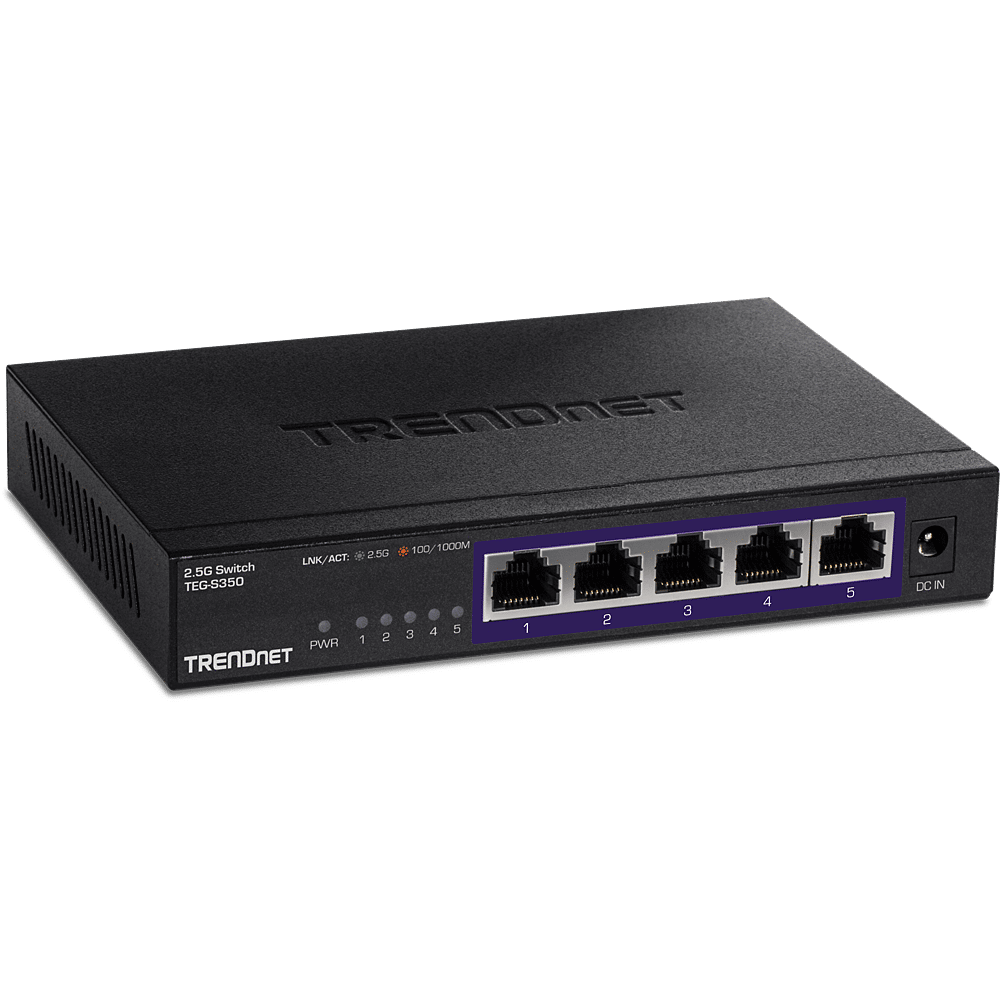 TRENDNet 5 Port Unmanaged 2.5G Switch (TEG-S350)