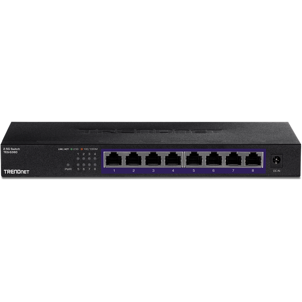 TRENDNet 8 Port Unmanaged 2.5G Switch (TEG-S380)