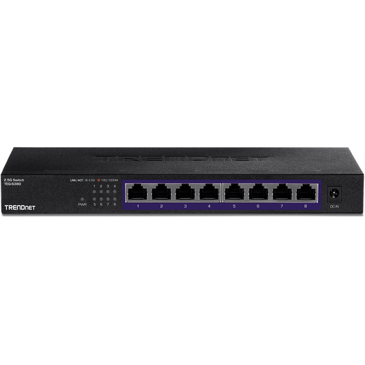 TRENDNet 8 Port Unmanaged 2.5G Switch (TEG-S380)