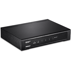 TRENDnet Rear port 4 Port Gigabit Switch with SFP Slot (Metal) (TEG-S51SFP)