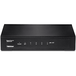 TRENDnet Rear port 4 Port Gigabit Switch with SFP Slot (Metal) (TEG-S51SFP)