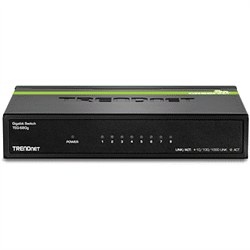 TRENDnet 8 Port Gigabit GREENnet Desktop / Wall Mount Switch (TEG-S80G)