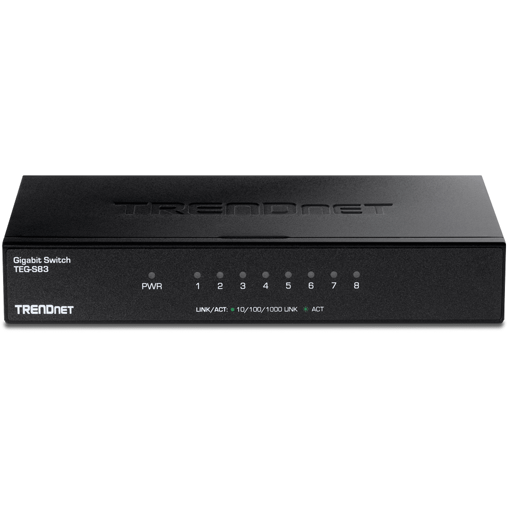 TRENDnet 8 Port Gigabit Switch /w metal case (TEG-S83)