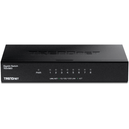 TRENDnet 8 Port Gigabit Switch /w metal case (TEG-S83)