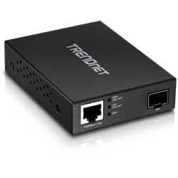 TRENDnet Gigabit PoE PD SFP Fiber Media Converter (TFC-PGSFP)