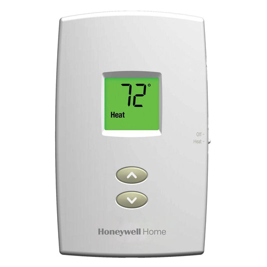 Honeywell PRO 1000 Non Programmable Thermostat, Heat Only, Vertical (TH1100DV1000)