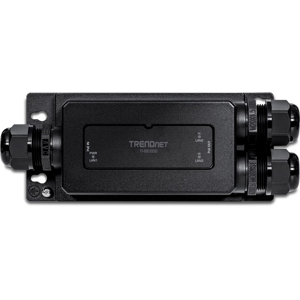 TRENDnet 2 Port Industrial Outdoor Gigabit PoE++ Extender (TI-BE200)