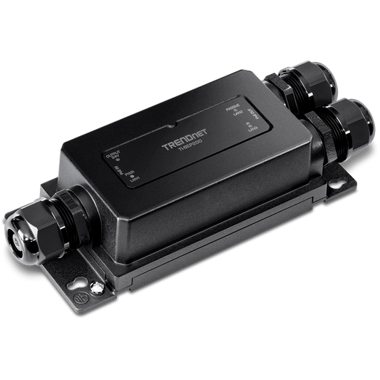 TRENDnet 2 Port Industrial Outdoor Gigabit Active/Passive PoE+ Extender (TI-BEP200)