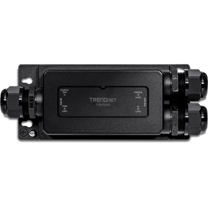 TRENDnet 2 Port Industrial Outdoor Gigabit Active/Passive PoE+ Extender (TI-BEP200)