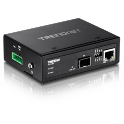 TRENDnet Hardened Industrial 100/1000Base-T to SFP Media Converter (TI-F11SFP)