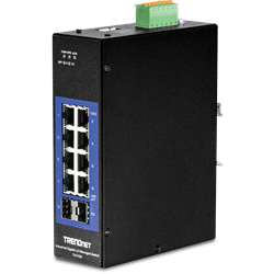 TRENDnet 10 Port Industrial Gigabit L2 Managed DIN Rail Switch (TI-G102I)