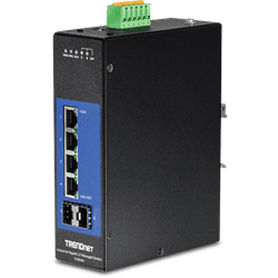 TRENDnet 6 Port Industrial Gigabit L2 Managed DIN Rail Switch (TI-G642I)