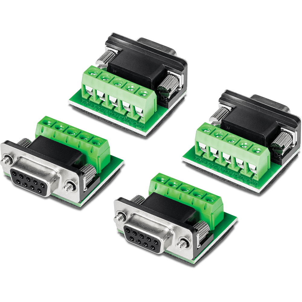 Adaptador convertidor RS232 a RS422/RS485 de TRENDnet (paquete de 4) (TI-S400)