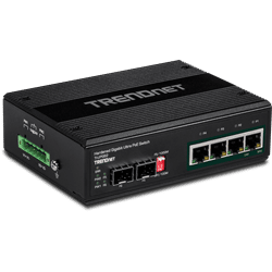 TRENDnet 6 Port Hardened Industrial Gigabit Ultra PoE DIN Rail Switch (TI-UPG62)