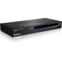 Conmutador KVM USB/PS2 de 16 puertos TRENDnet para montaje en rack (TK-1603R)