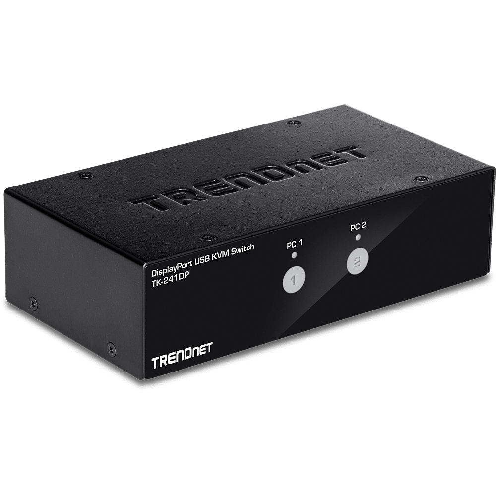 Conmutador KVM DisplayPort de 2 puertos TRENDNet (TK-241DP)