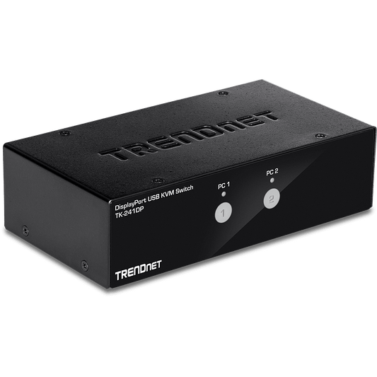 Conmutador KVM DisplayPort de 2 puertos TRENDNet (TK-241DP)