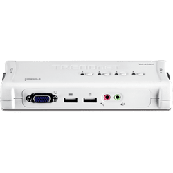 TRENDnet 4 Port USB KVM Switch Kit w/Audio (Include 4 x KVM Cables) (TK-409K)