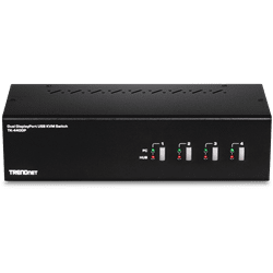 TRENDnet 4 Port Dual Monitor Display Port KVM Switch (TK-440DP)