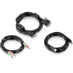 Kit de cable KVM DVI-I, USB y audio de 4,5 m de TRENDnet (TK-CD15)