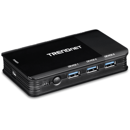 Conmutador compartido USB 3.1 de 4 puertos para computadora TRENDNet 4 (TK-U404)