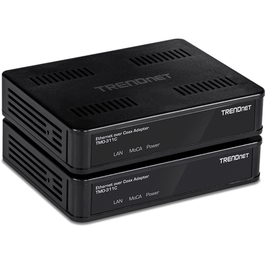 TRENDNet MoCA 2.0 Ethernet over Coax Adapter (2-Pack) (TMO-311C2K)
