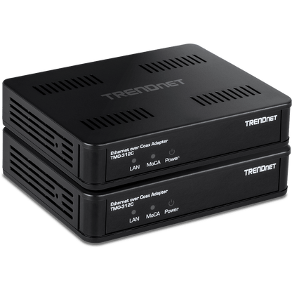 TRENDNet MoCA 2.5 Ethernet over Coax Adapter (2-Pack) (TMO-312C2K)