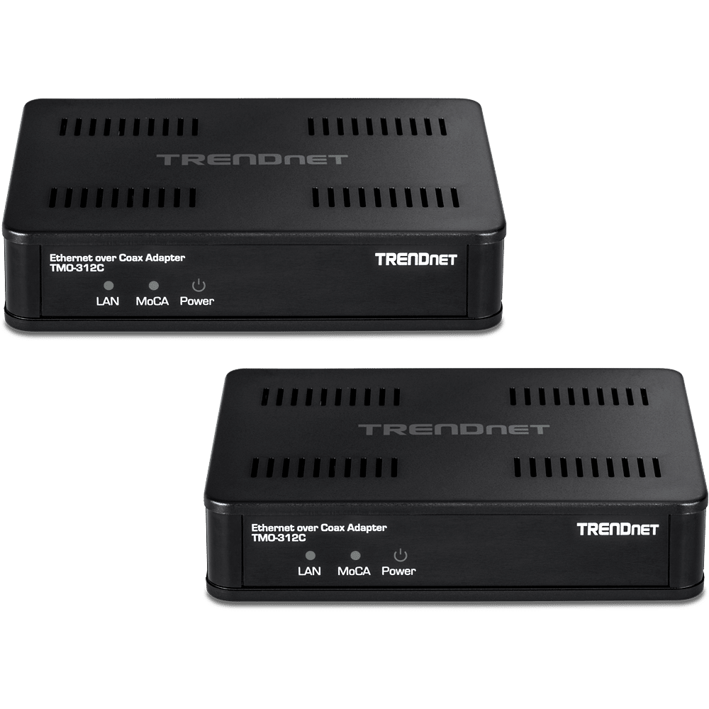 TRENDNet MoCA 2.5 Ethernet over Coax Adapter (2-Pack) (TMO-312C2K)
