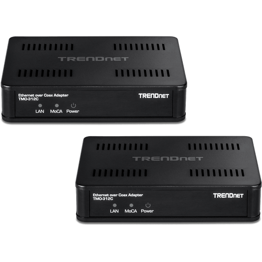 TRENDNet MoCA 2.5 Ethernet over Coax Adapter (2-Pack) (TMO-312C2K)
