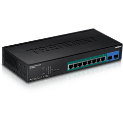 TRENDnet 10 Port Gigabit Web Smart PoE+ Switch, 8 Gigabit, 2 SFP, HIVE (TPE-082WS)