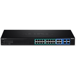 TRENDnet 16 Port Gigabit PoE+ Switch, Web Smart, HIVE (TPE-1620WS)