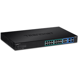 TRENDnet 20 Port Gigabit Web Smart POE+ Switch (16 PoE+, 2SFP) , HIVE (TPE-1620WSF)