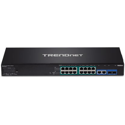 TRENDnet 18 Port Gigabit PoE+ Smart Surveillance Switch, Extended PoE (TPE-3018LS)