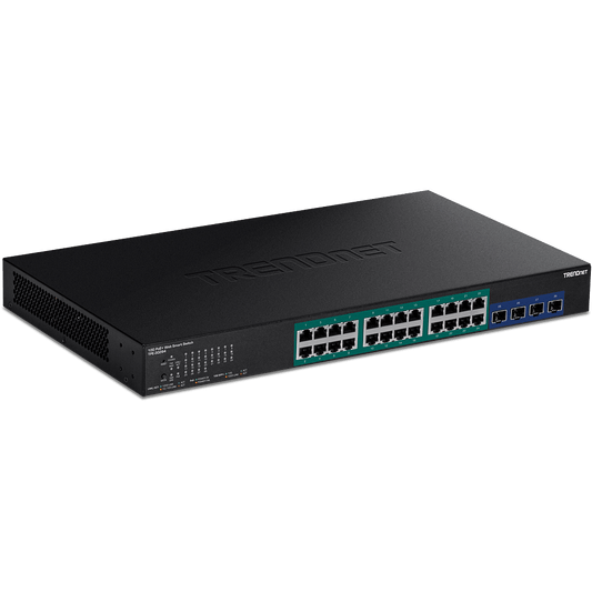 TRENDNet 28 Port Gigabit Web Smart PoE+ Switch with 10G SFP+ slots, HIVE (TPE-30284)