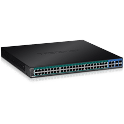 Conmutador TRENDnet PoE+ Gigabit Web Smart de 52 puertos, HIVE (TPE-5240WS)